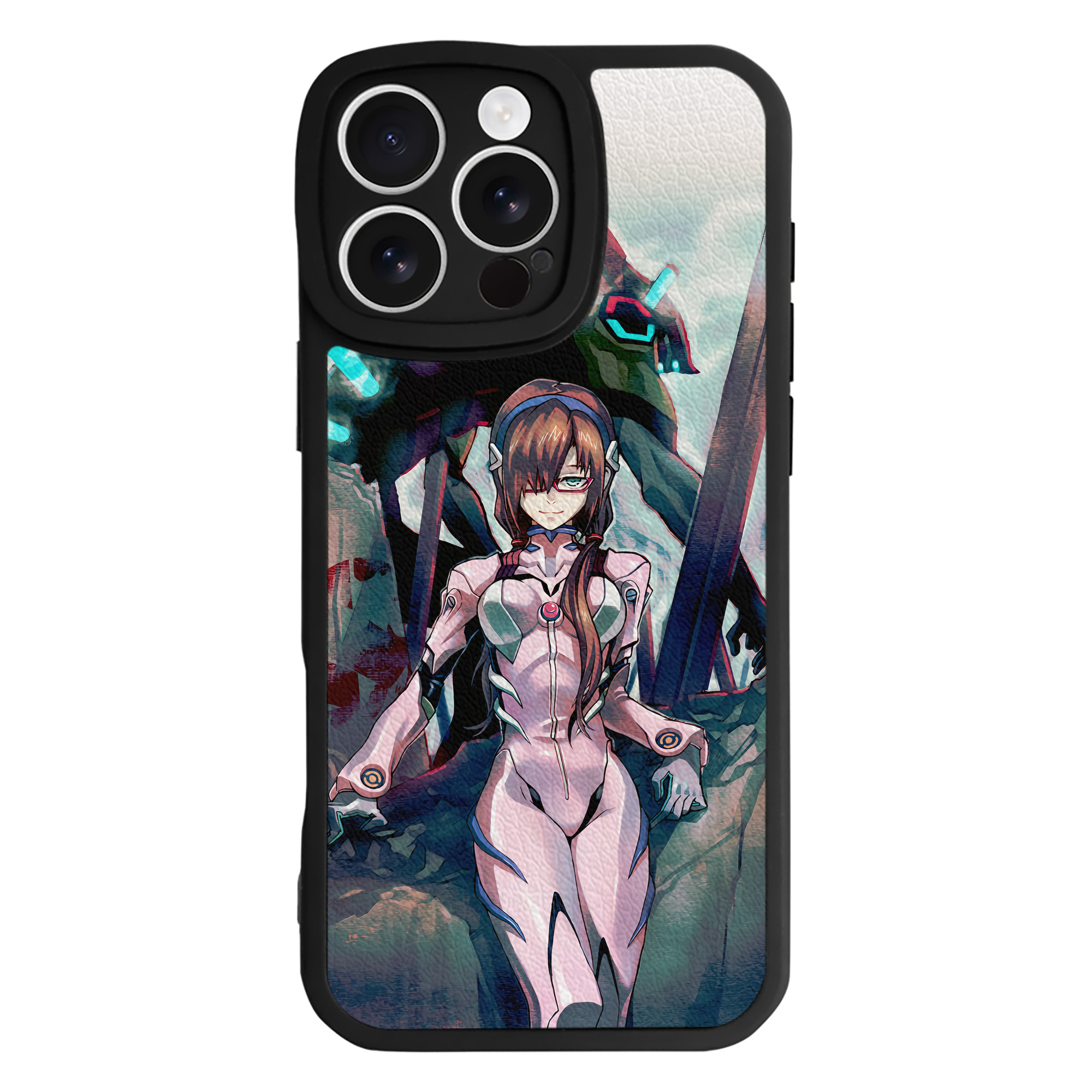 （画像用） EVA 新世紀エヴァンゲリオン 【iPhone 16シリーズ対応】シリコンスマホケース（レザー調） 材質：シリコン